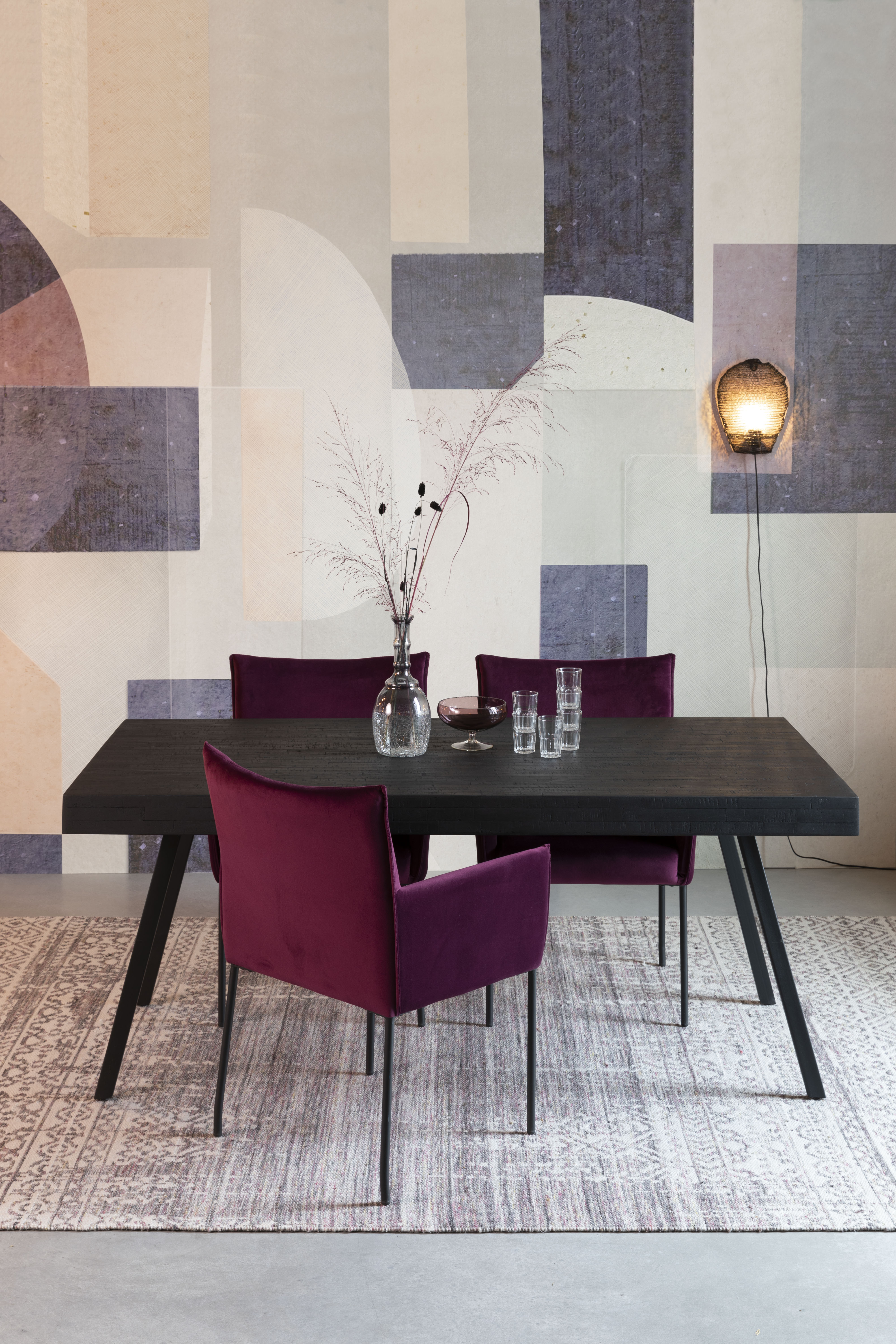 Liv Vloerkleed 200x300 Plum